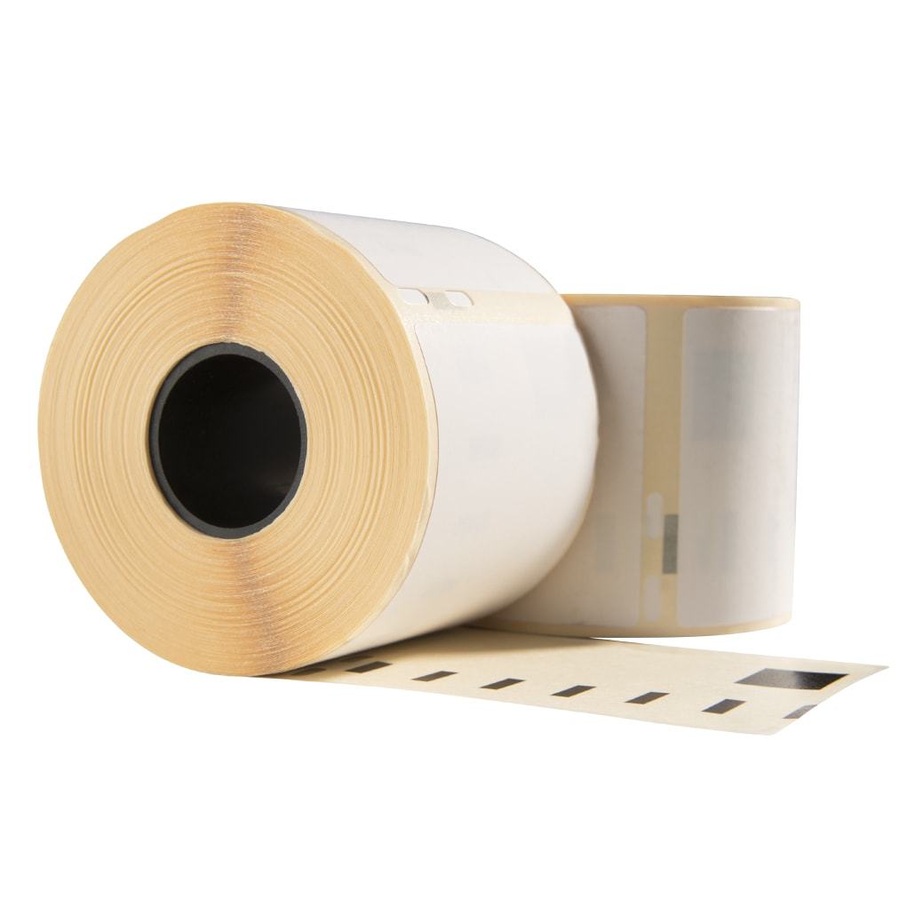 Dymo 99015 / S0722440 kompatible Etiketten, 70 mm x 54 mm, 320 Etiketten pro Rolle, weiß, permanent